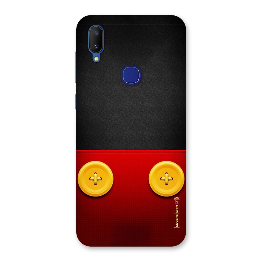 Yellow Button Back Case for Vivo V11