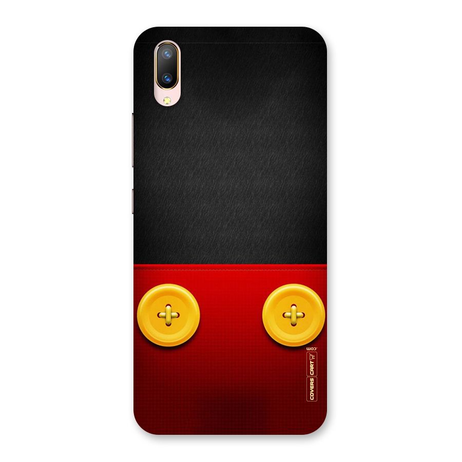 Yellow Button Back Case for Vivo V11 Pro