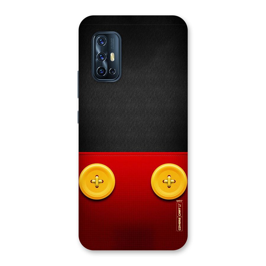 Yellow Button Back Case for Vivo V17