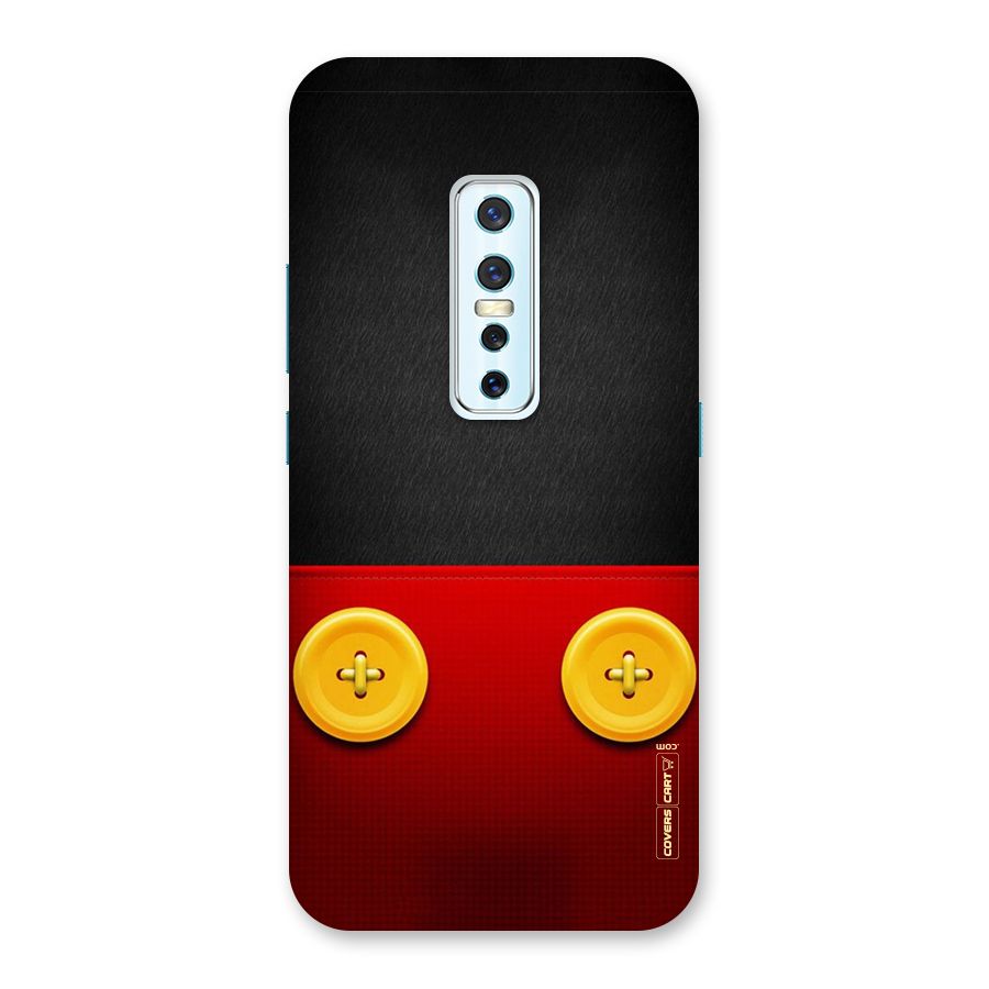 Yellow Button Back Case for Vivo V17 Pro