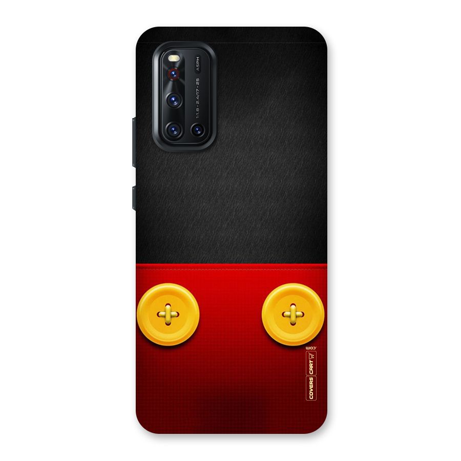 Yellow Button Back Case for Vivo V19