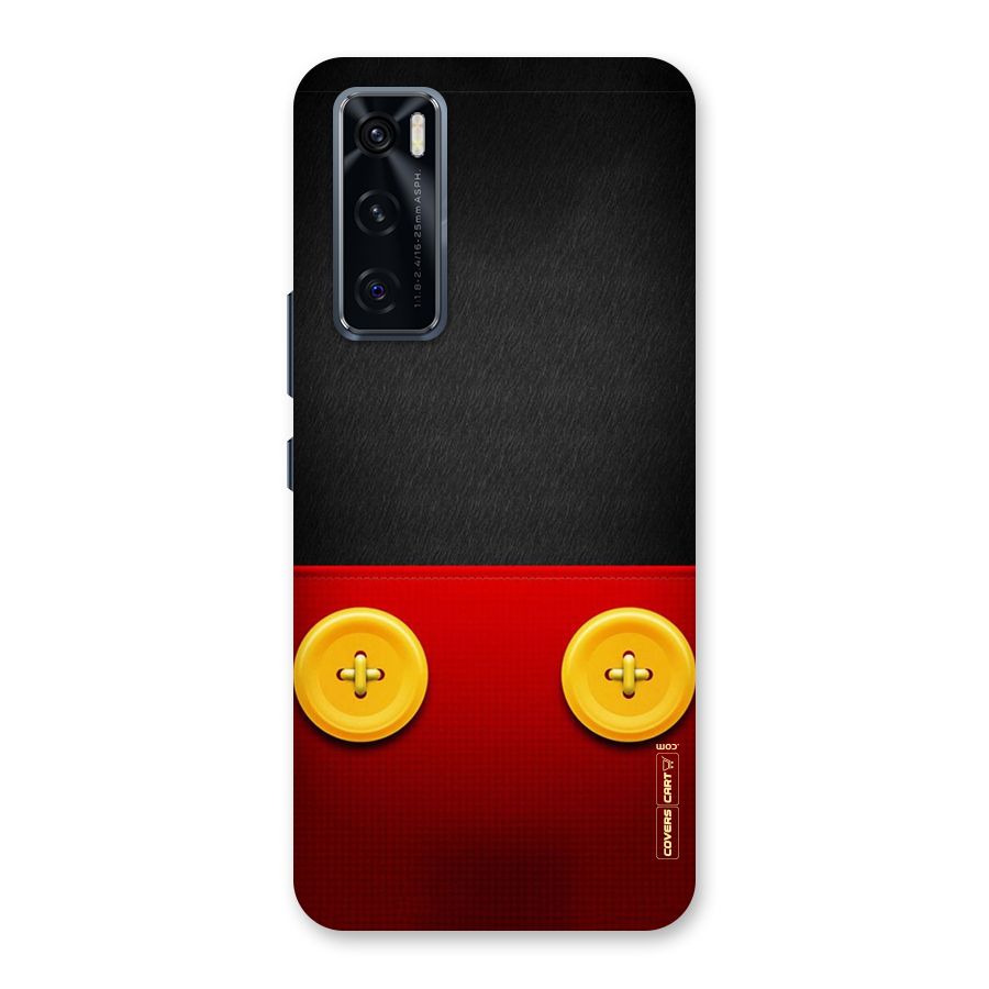 Yellow Button Back Case for Vivo V20 SE