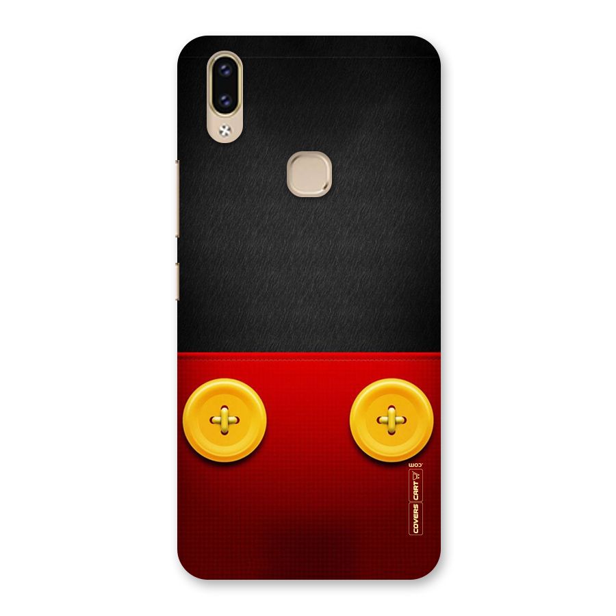 Yellow Button Back Case for Vivo V9 Youth