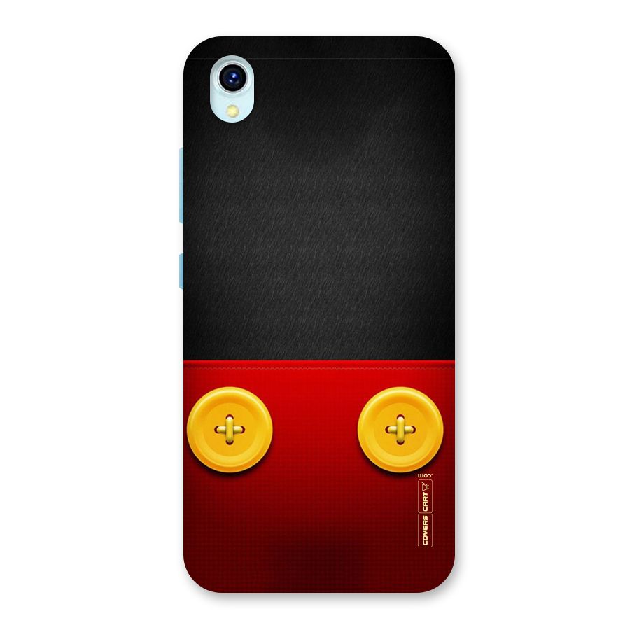 Yellow Button Back Case for Vivo Y1s