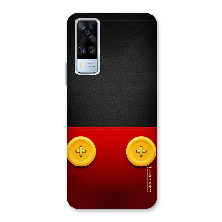 Yellow Button Back Case for Vivo Y31