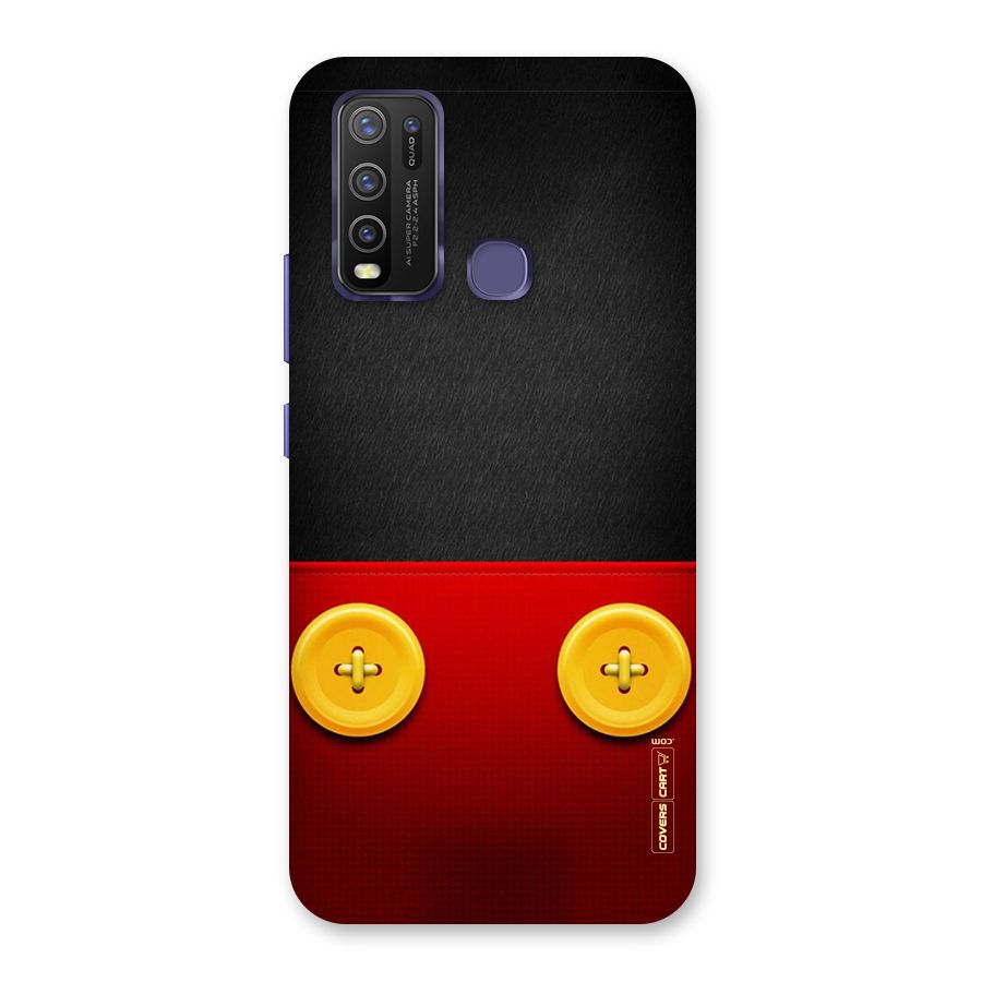 Yellow Button Back Case for Vivo Y50
