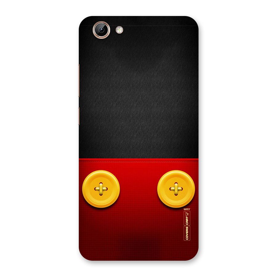 Yellow Button Back Case for Vivo Y71i