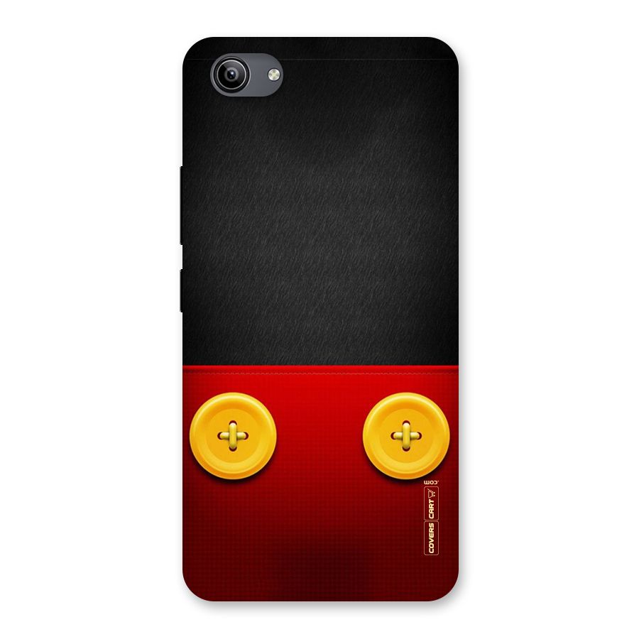 Yellow Button Back Case for Vivo Y81i