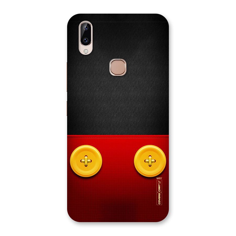Yellow Button Back Case for Vivo Y83 Pro