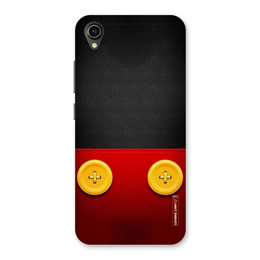 Yellow Button Back Case for Vivo Y90