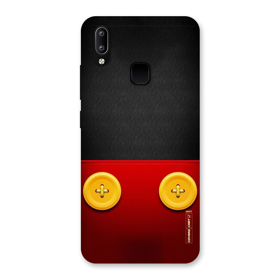 Yellow Button Back Case for Vivo Y93