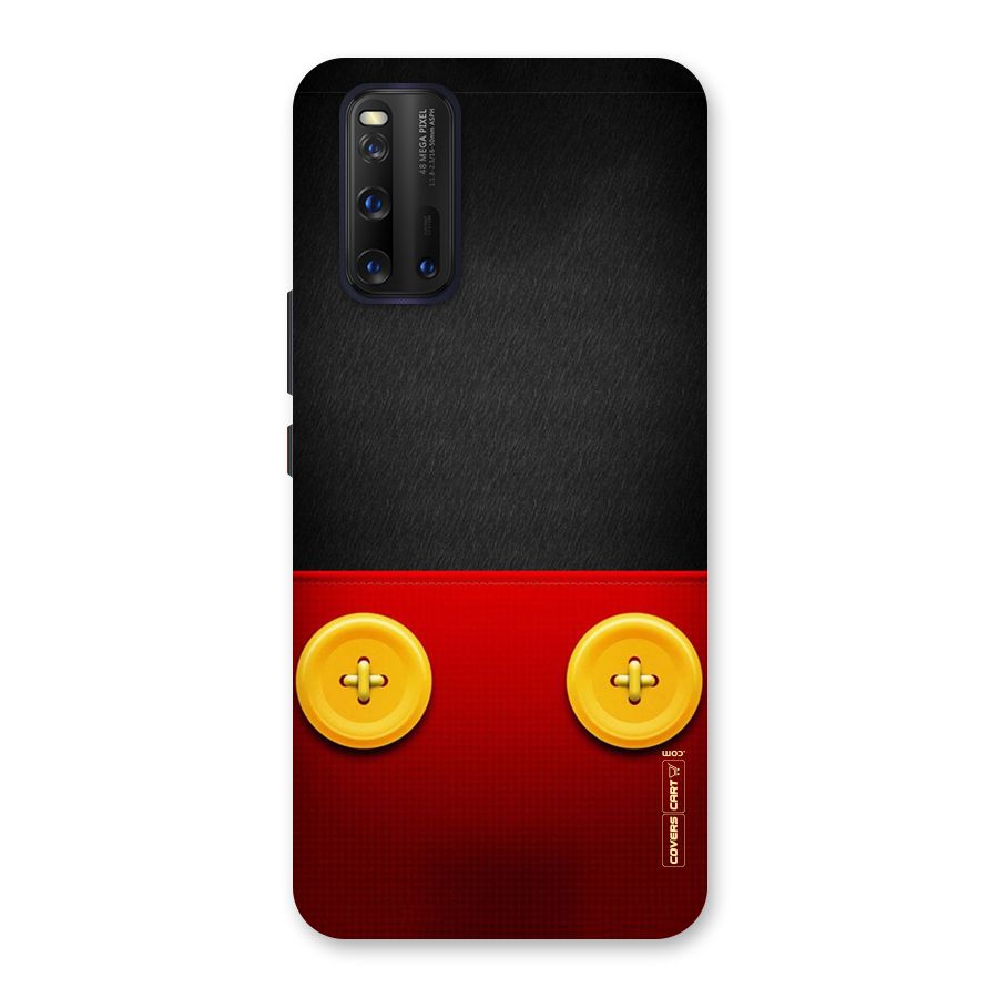 Yellow Button Back Case for Vivo iQOO 3