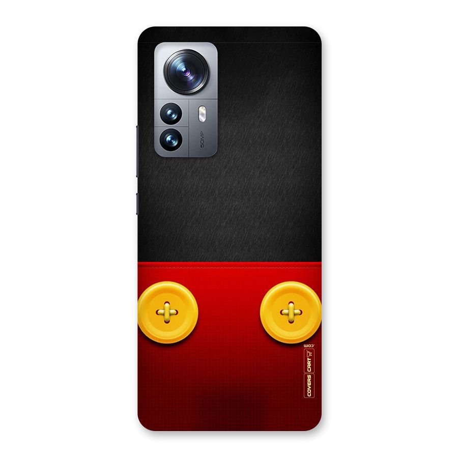 Yellow Button Back Case for Xiaomi 12 Pro