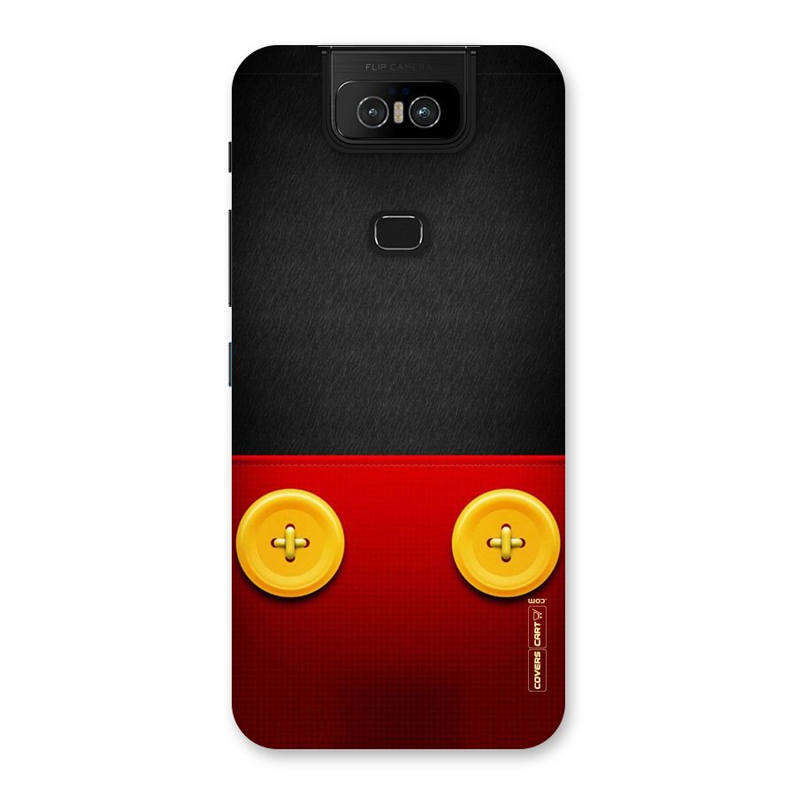 Yellow Button Back Case for Zenfone 6z