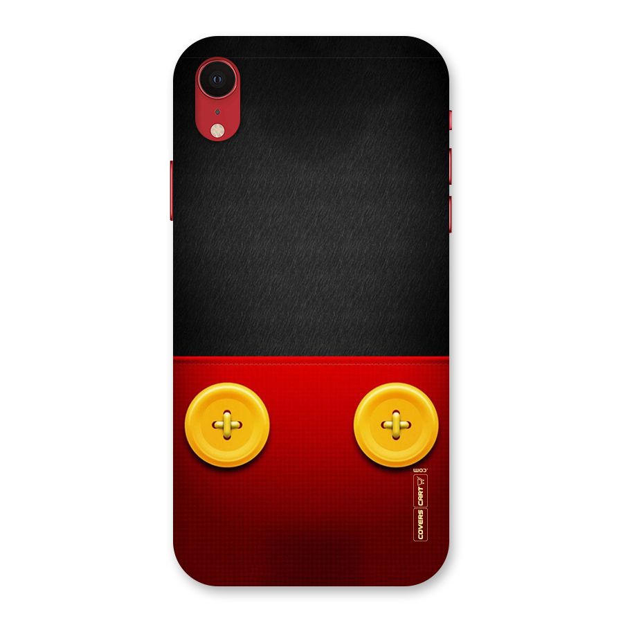 Yellow Button Back Case for iPhone XR