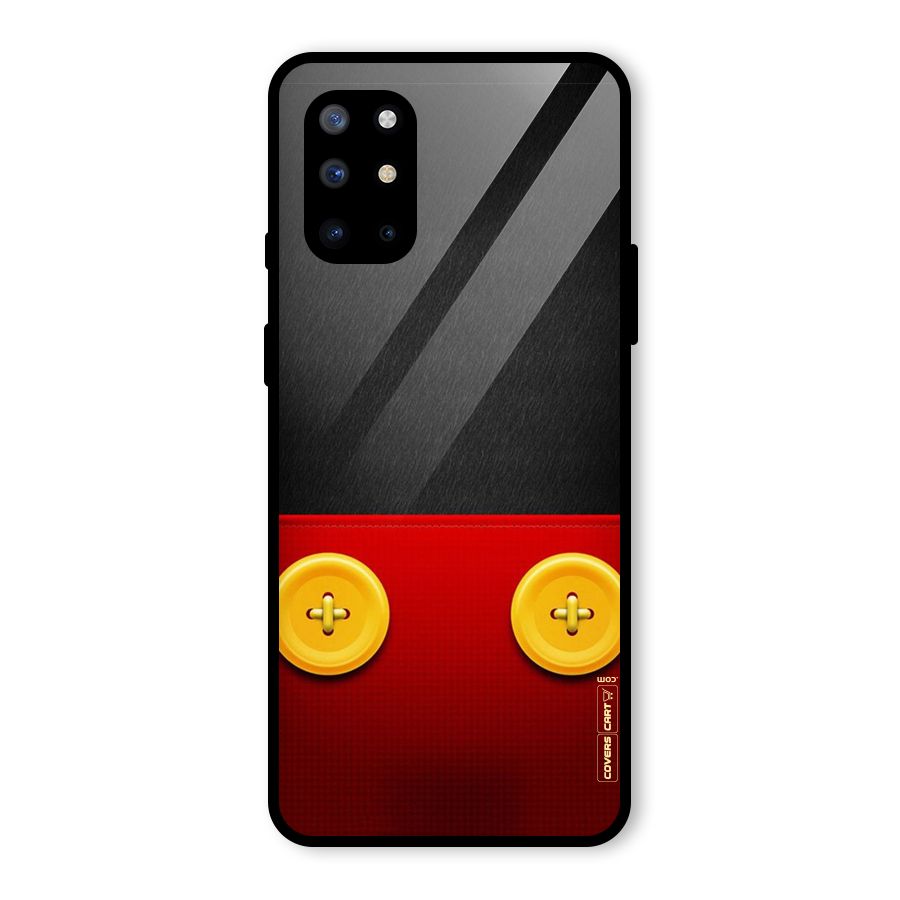 Yellow Button Glass Back Case for OnePlus 8T