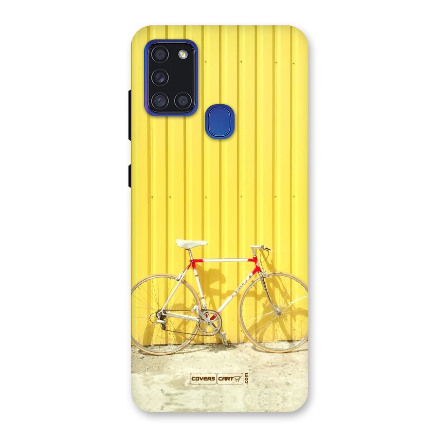 Yellow Cycle Classic Back Case for Galaxy A21s