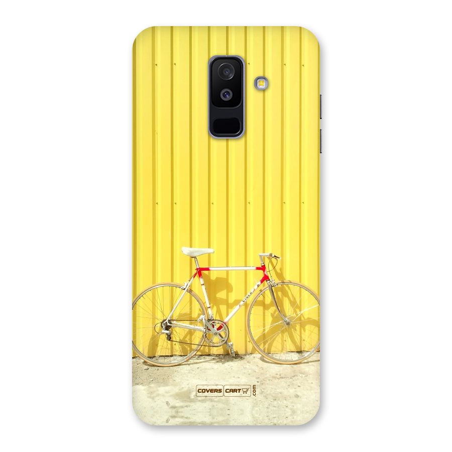 Yellow Cycle Classic Back Case for Galaxy A6 Plus
