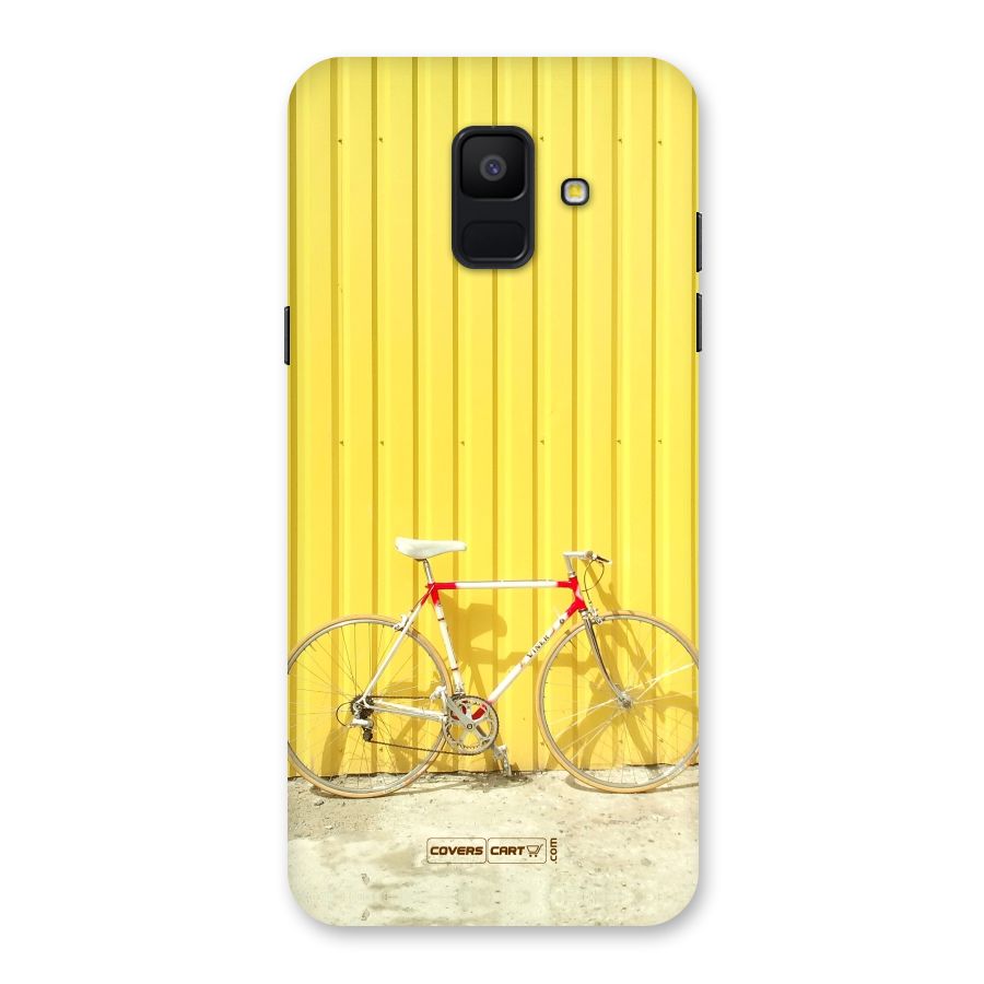 Yellow Cycle Classic Back Case for Galaxy A6 (2018)