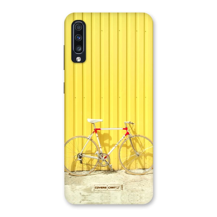 Yellow Cycle Classic Back Case for Galaxy A70s