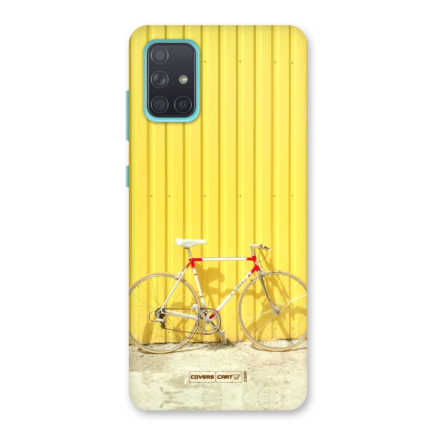 Yellow Cycle Classic Back Case for Galaxy A71