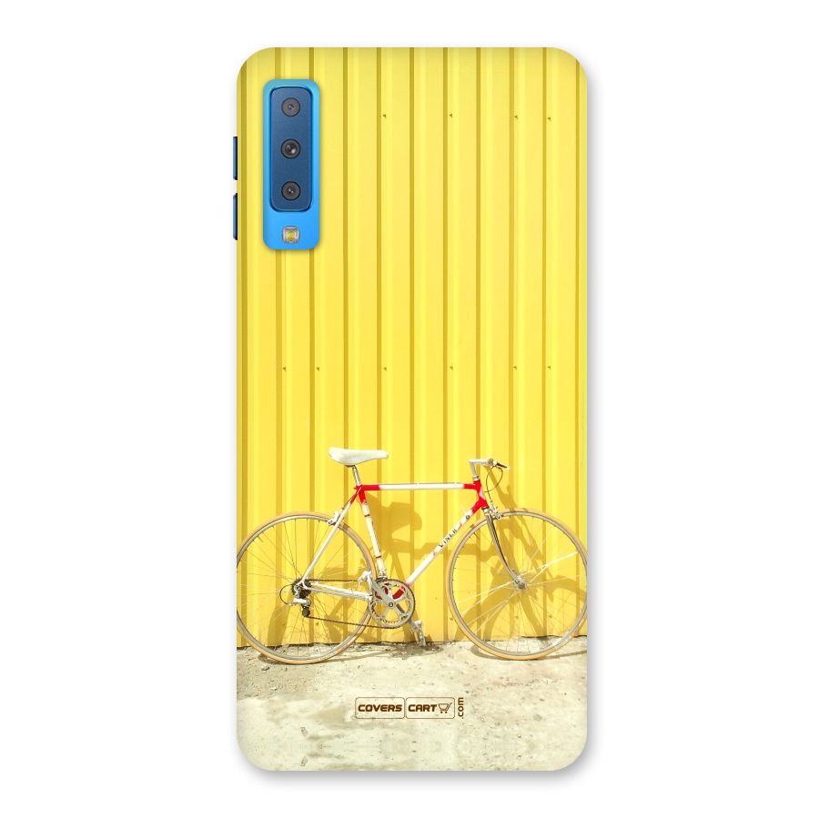 Yellow Cycle Classic Back Case for Galaxy A7 (2018)