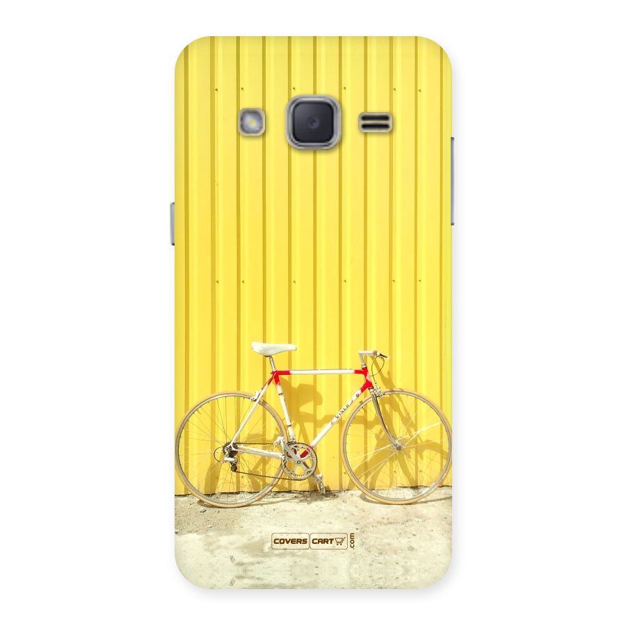 Yellow Cycle Classic Back Case for Galaxy J2