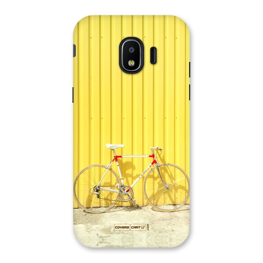 Yellow Cycle Classic Back Case for Galaxy J2 Pro 2018