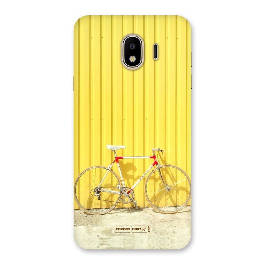 Yellow Cycle Classic Back Case for Galaxy J4