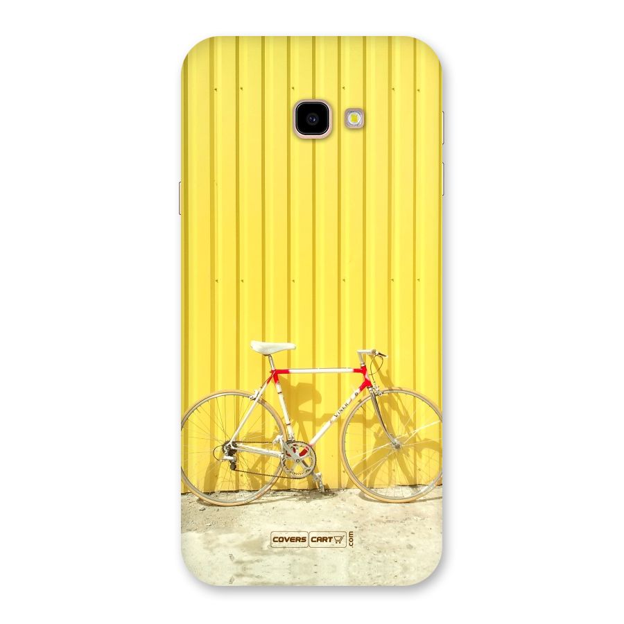 Yellow Cycle Classic Back Case for Galaxy J4 Plus