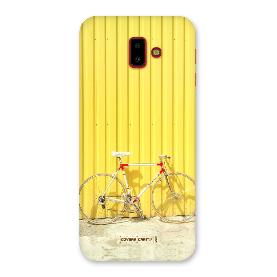 Yellow Cycle Classic Back Case for Galaxy J6 Plus