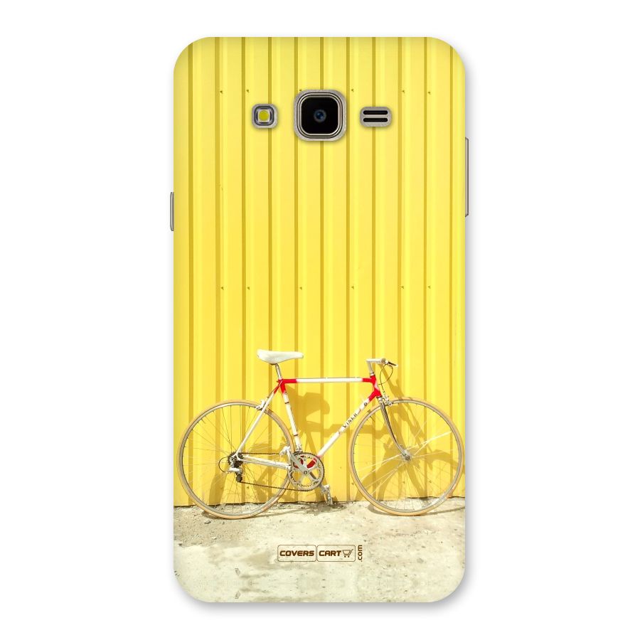Yellow Cycle Classic Back Case for Galaxy J7 Nxt
