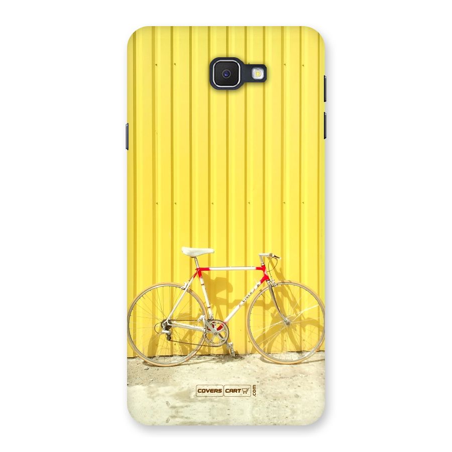 Yellow Cycle Classic Back Case for Galaxy On7 2016