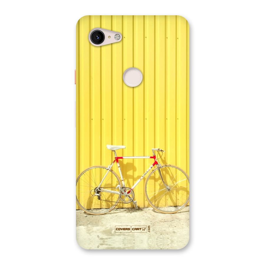 Yellow Cycle Classic Back Case for Google Pixel 3 XL