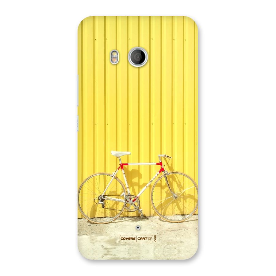 Yellow Cycle Classic Back Case for HTC U11