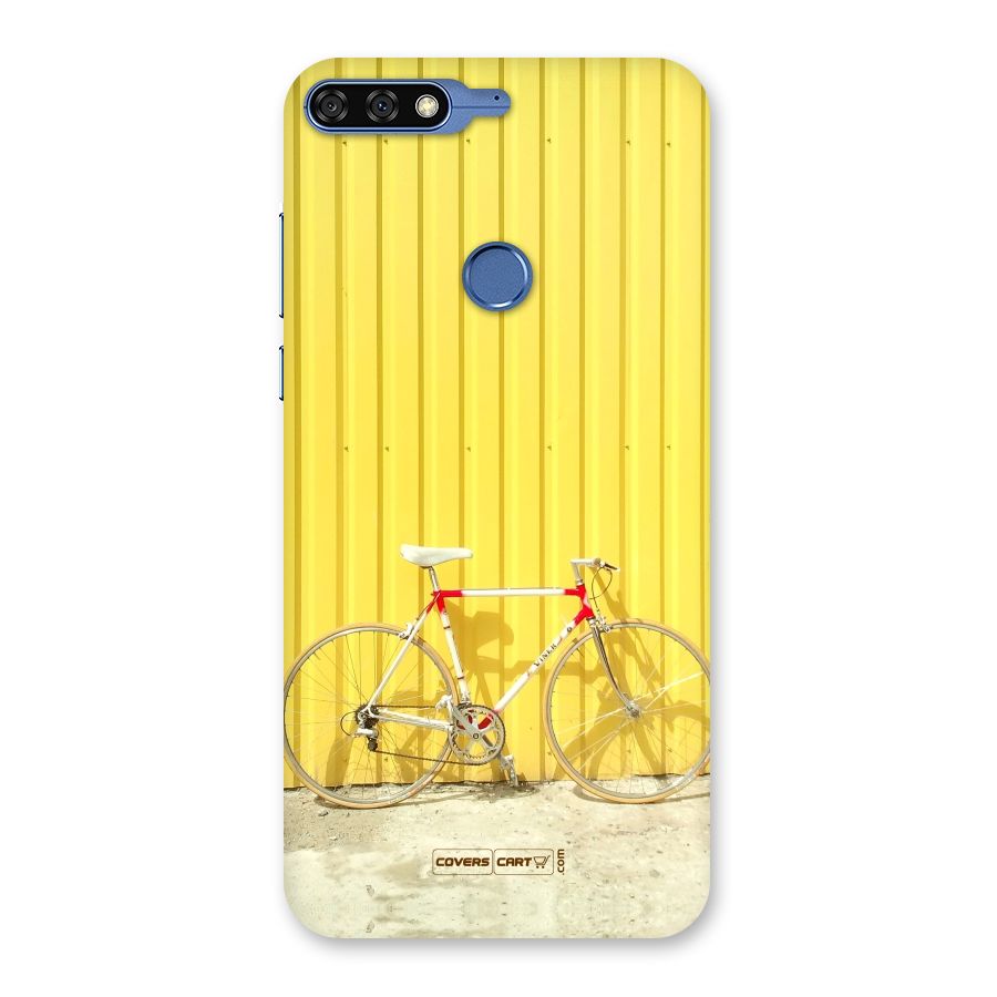 Yellow Cycle Classic Back Case for Honor 7C