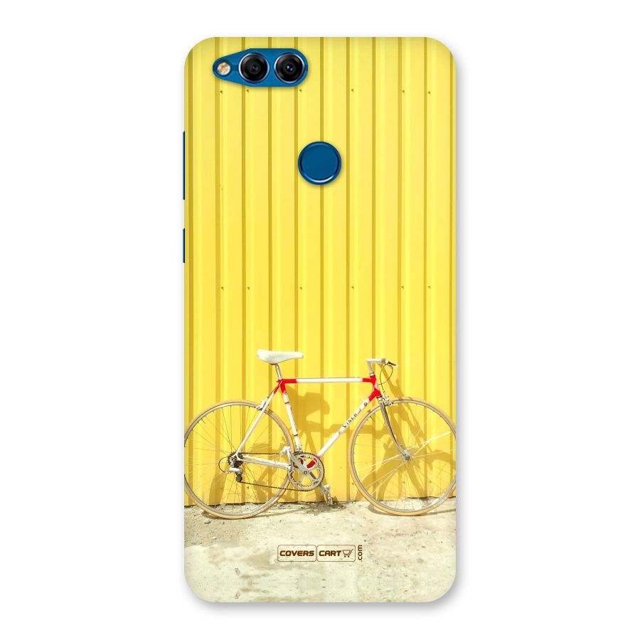 Yellow Cycle Classic Back Case for Honor 7X