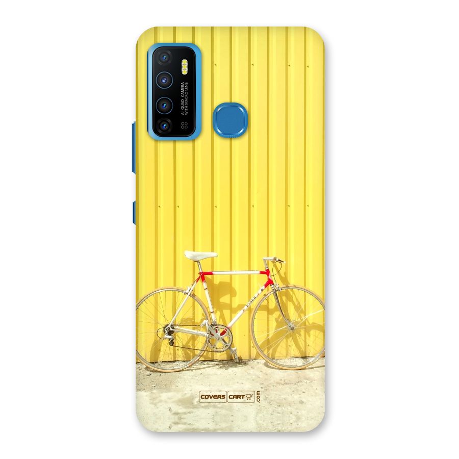 Yellow Cycle Classic Back Case for Infinix Hot 9