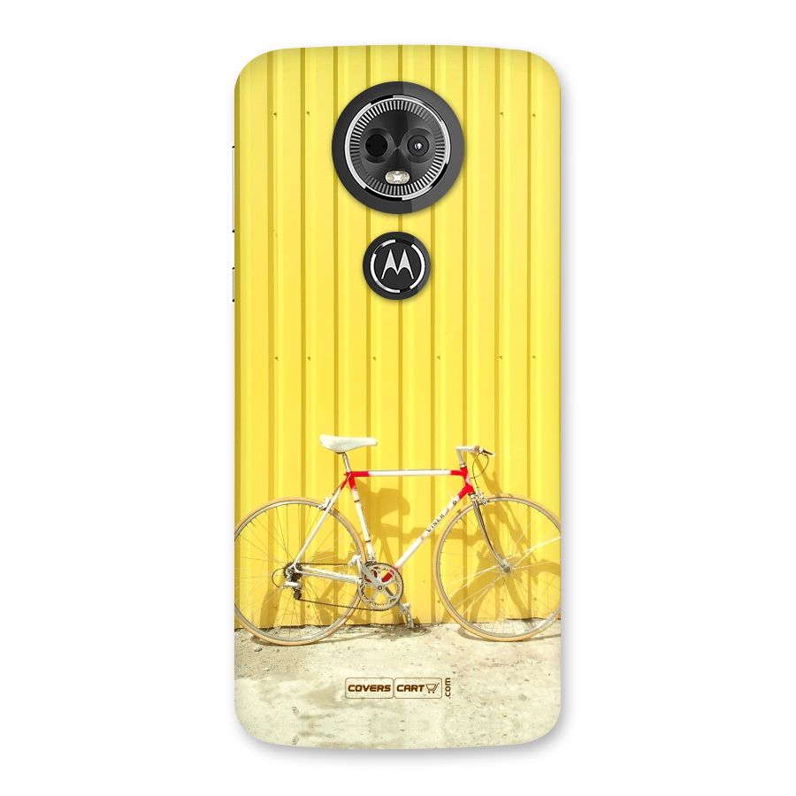 Yellow Cycle Classic Back Case for Moto E5 Plus
