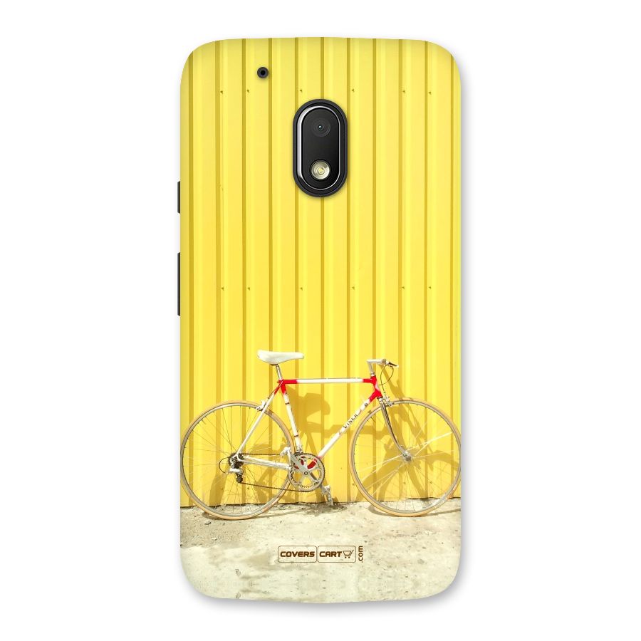 Yellow Cycle Classic Back Case for Moto G4 Play