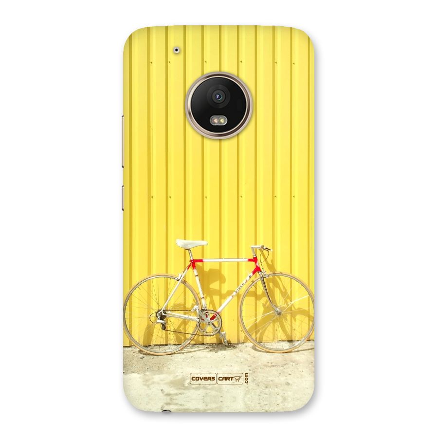 Yellow Cycle Classic Back Case for Moto G5 Plus