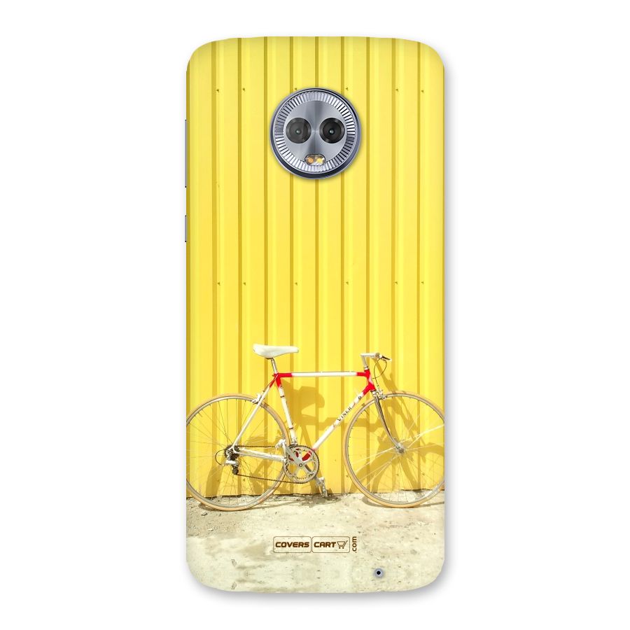 Yellow Cycle Classic Back Case for Moto G6 Plus