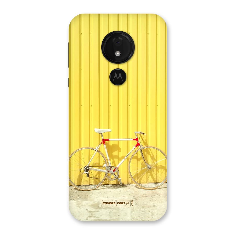 Yellow Cycle Classic Back Case for Moto G7 Power