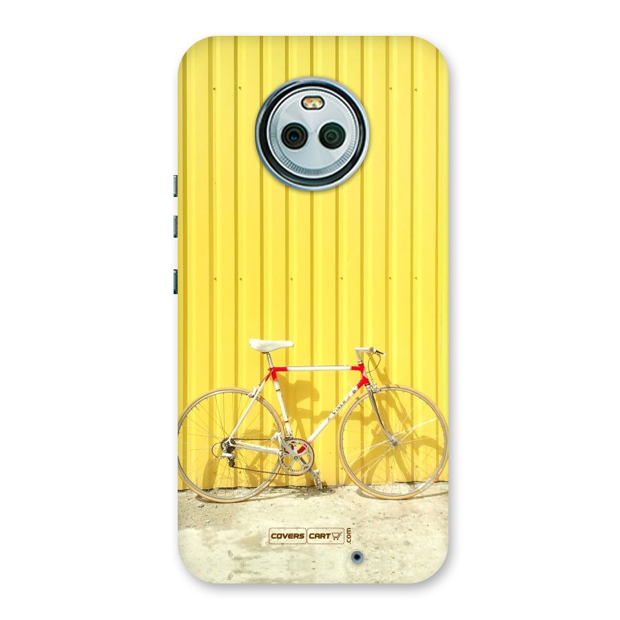 Yellow Cycle Classic Back Case for Moto X4