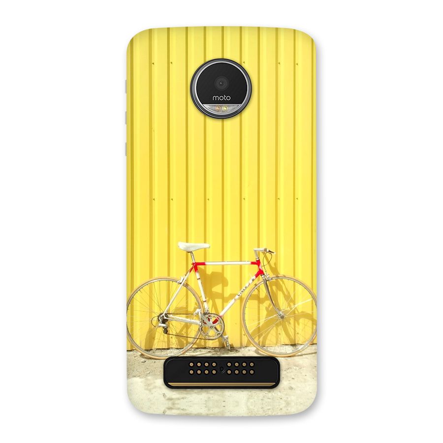 Yellow Cycle Classic Back Case for Moto Z Play