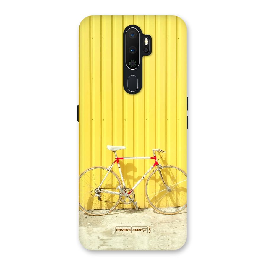 Yellow Cycle Classic Back Case for Oppo A5 (2020)