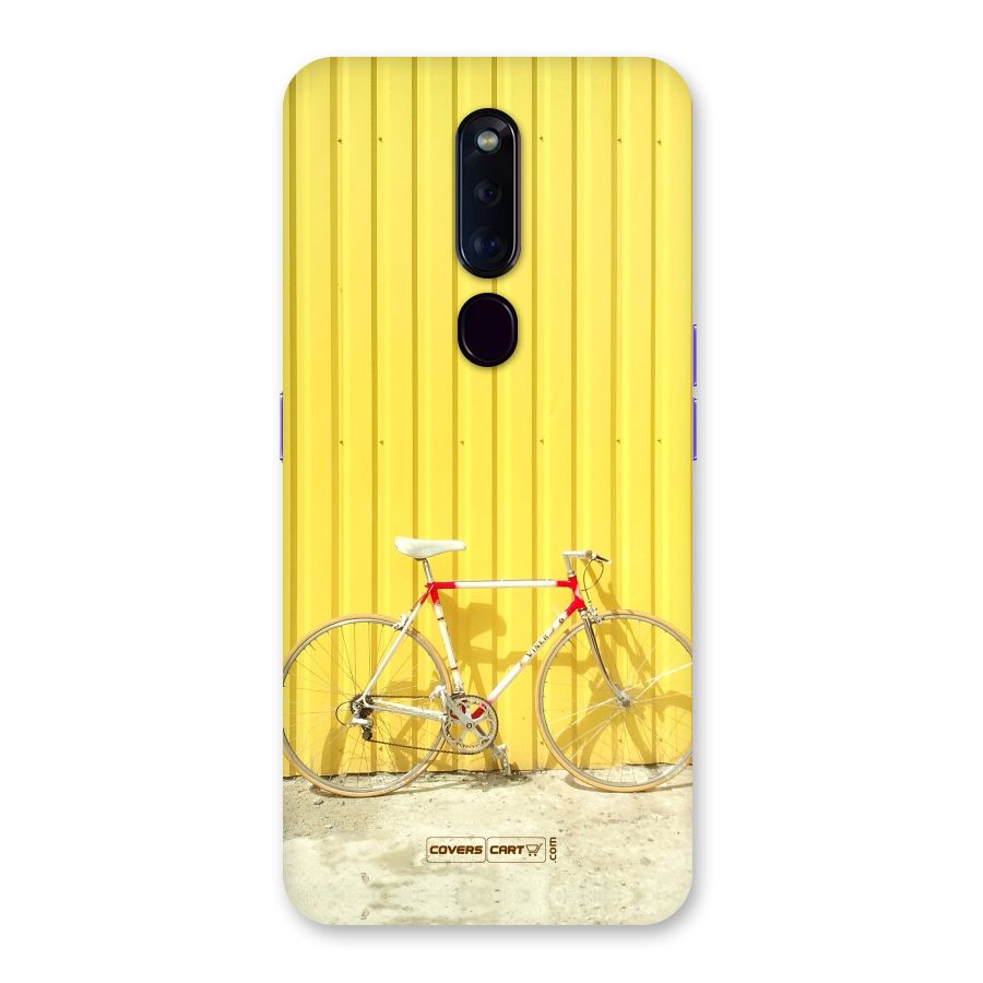 Yellow Cycle Classic Back Case for Oppo F11 Pro