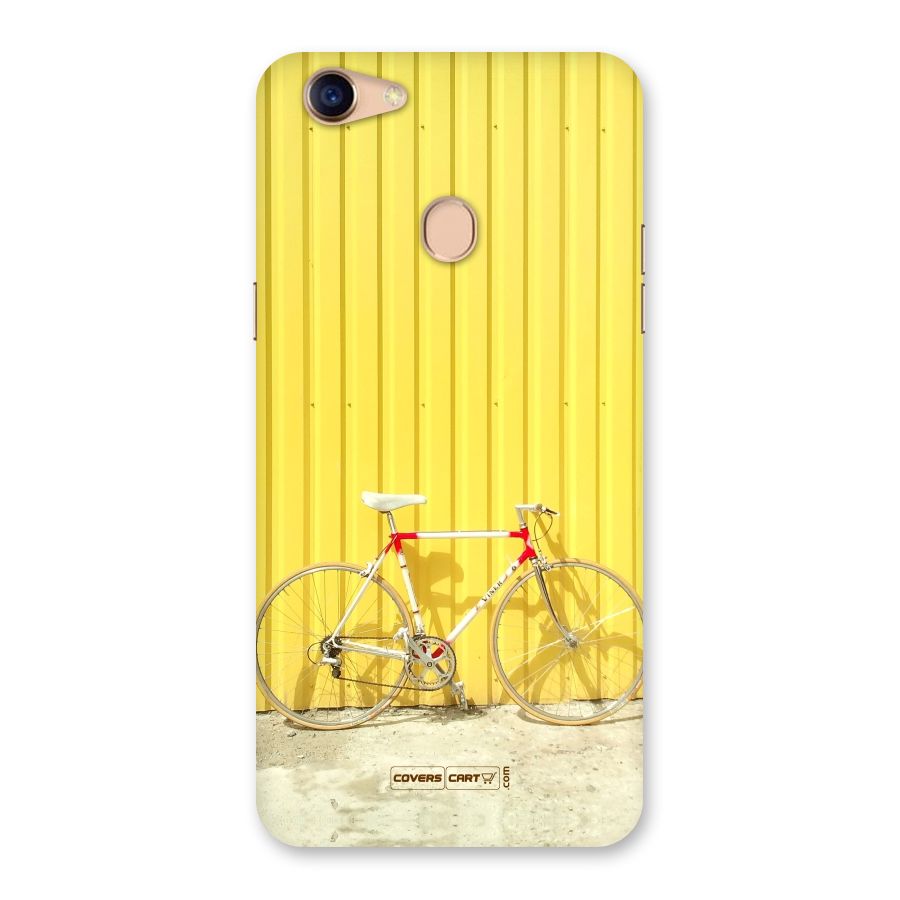 Yellow Cycle Classic Back Case for Oppo F5 Youth