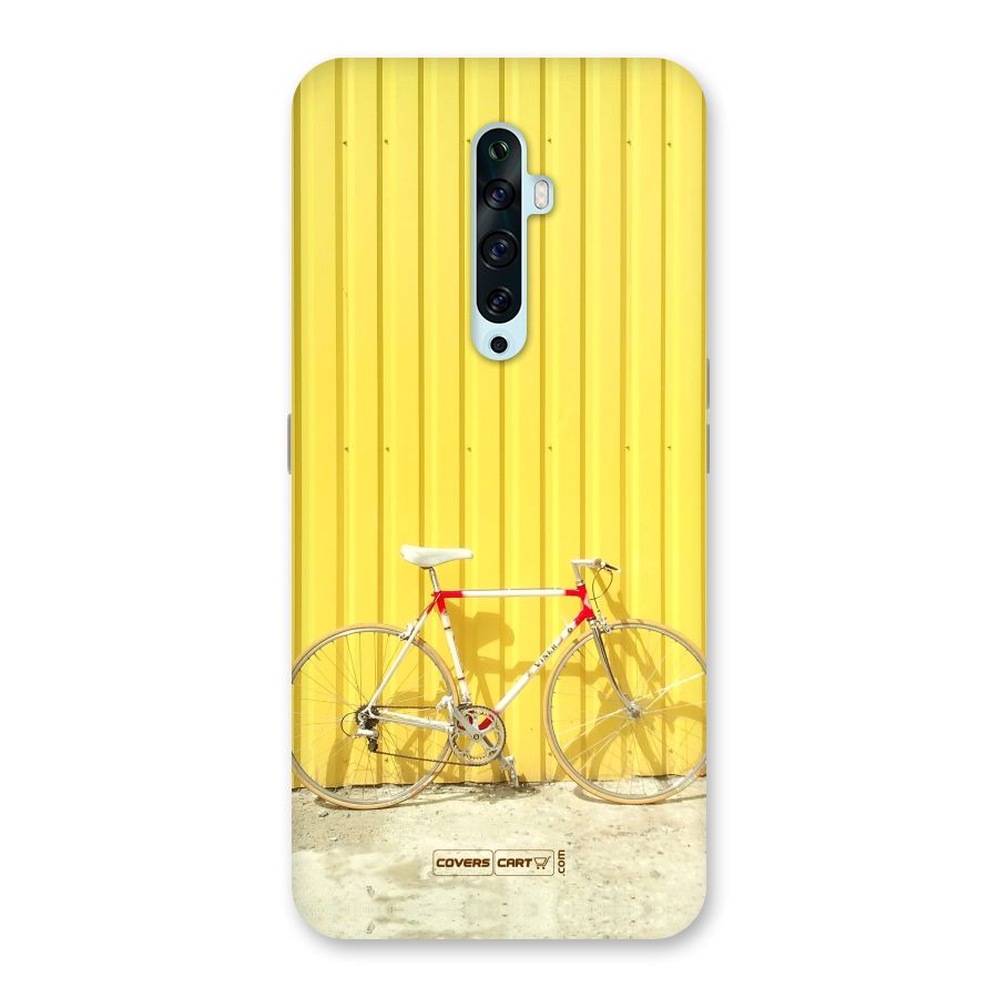 Yellow Cycle Classic Back Case for Oppo Reno2 F