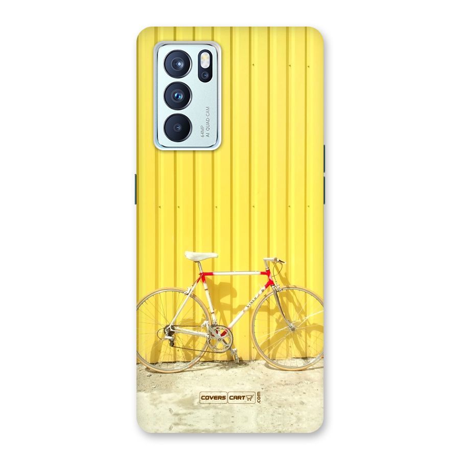 Yellow Cycle Classic Back Case for Oppo Reno6 Pro 5G